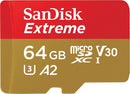 Sandisk Extreme 64GB 170MB/S SDXC UHS-1 Memory Card