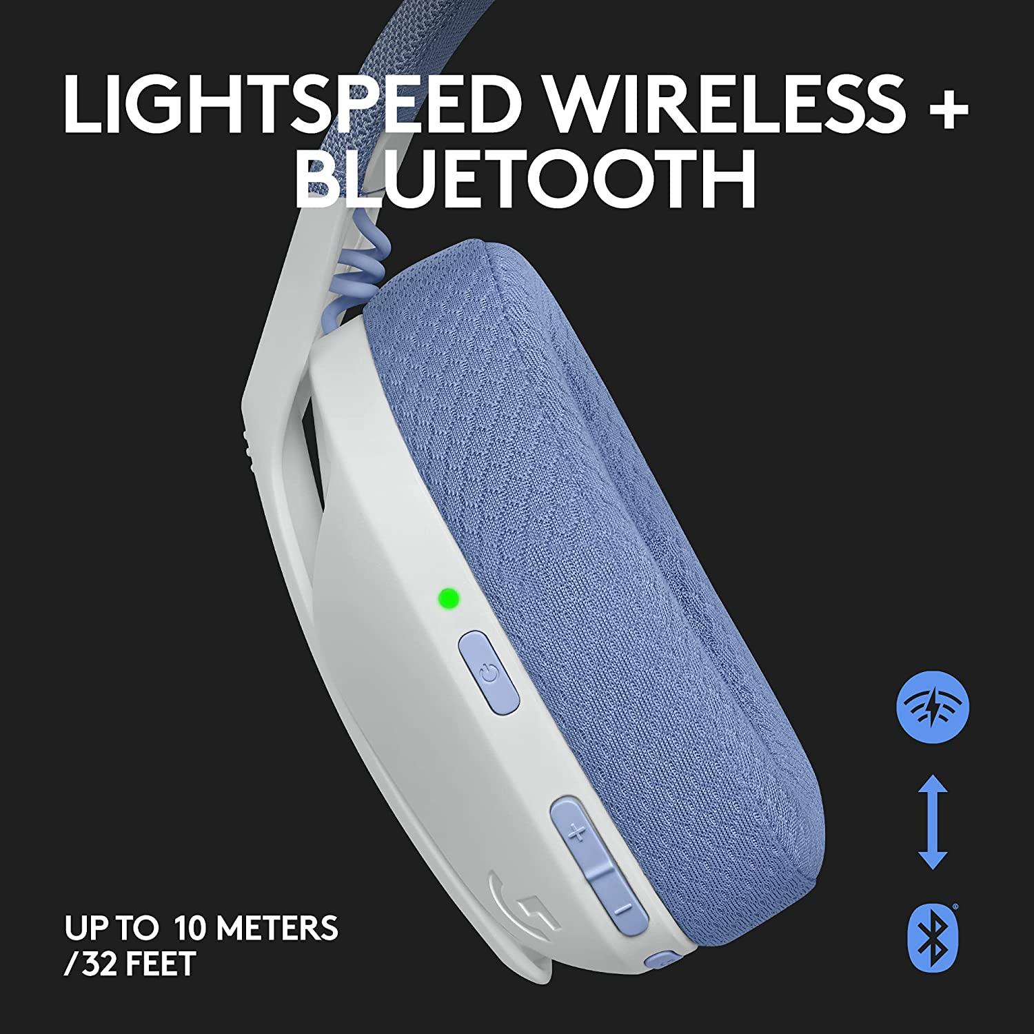 LOGITECH G435 LIGHTSPEED WIRELESS GAMING HEADSET (WHITE) - DataBlitz