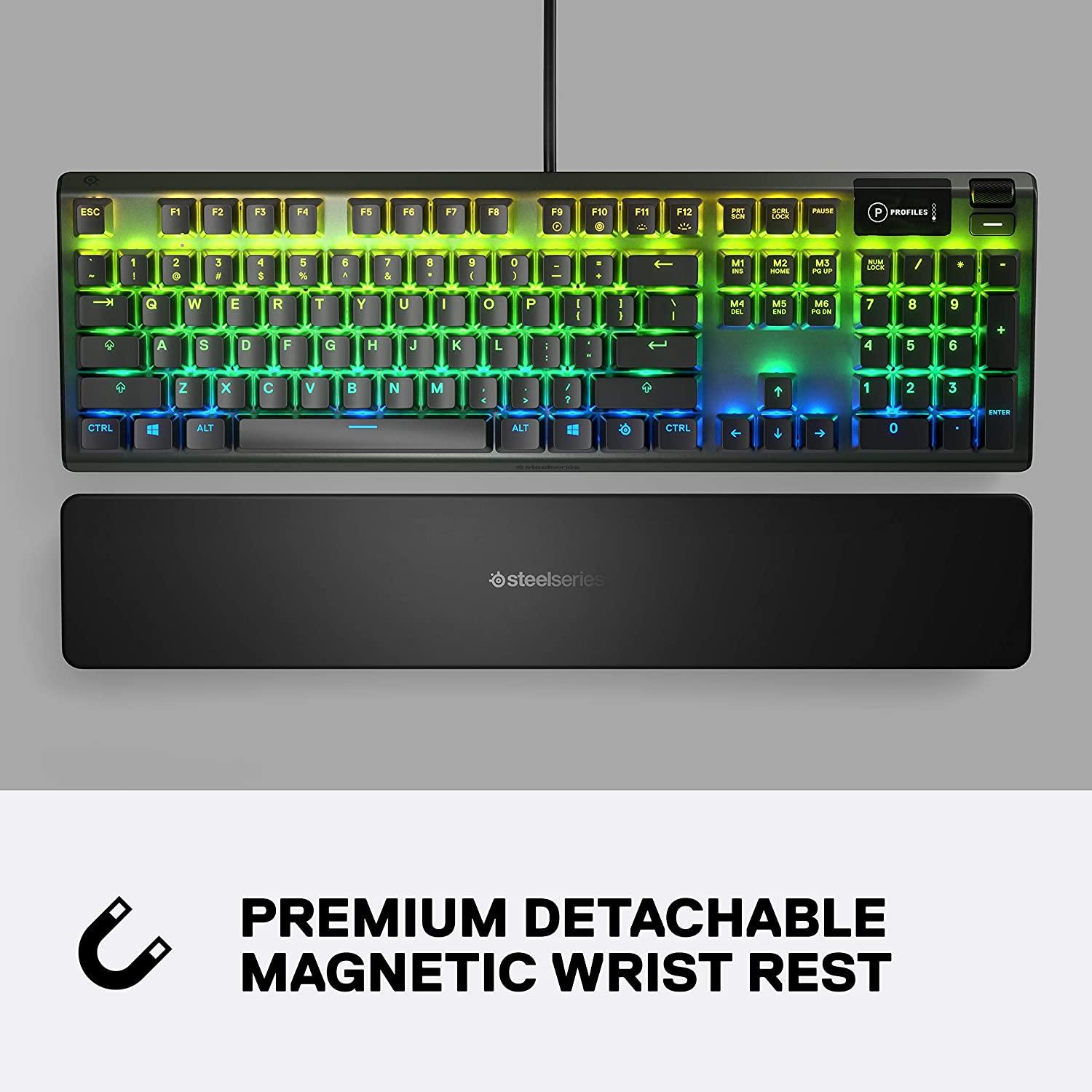 STEELSERIES APEX 5 HYBRID MECHANICAL GAMING KEYBOARD (PC/MAC/XBOXONE/PS4) (US64532) - DataBlitz