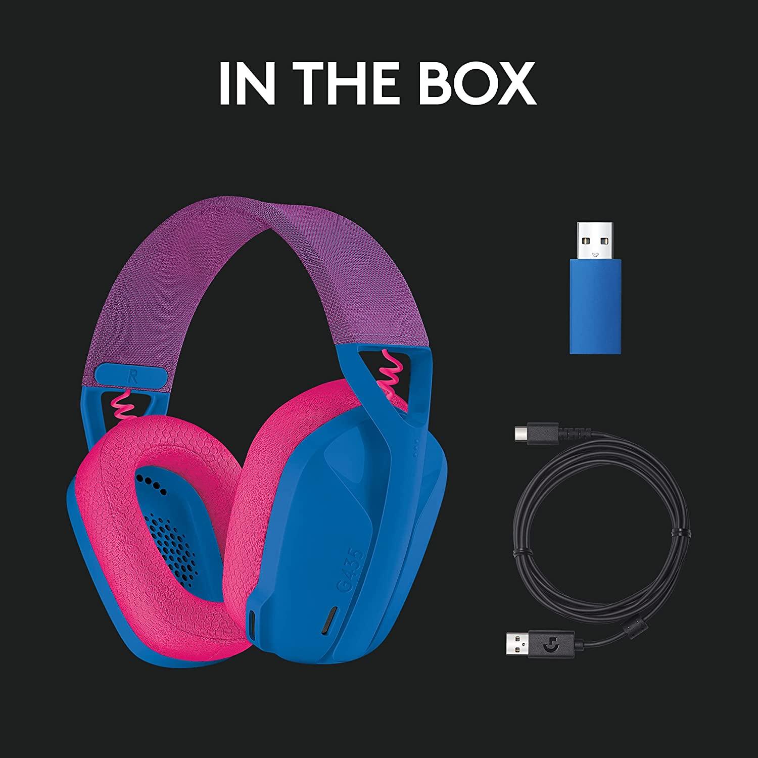 Logitech G435 Lightspeed Wireless Gaming Headset (Blue) - DataBlitz