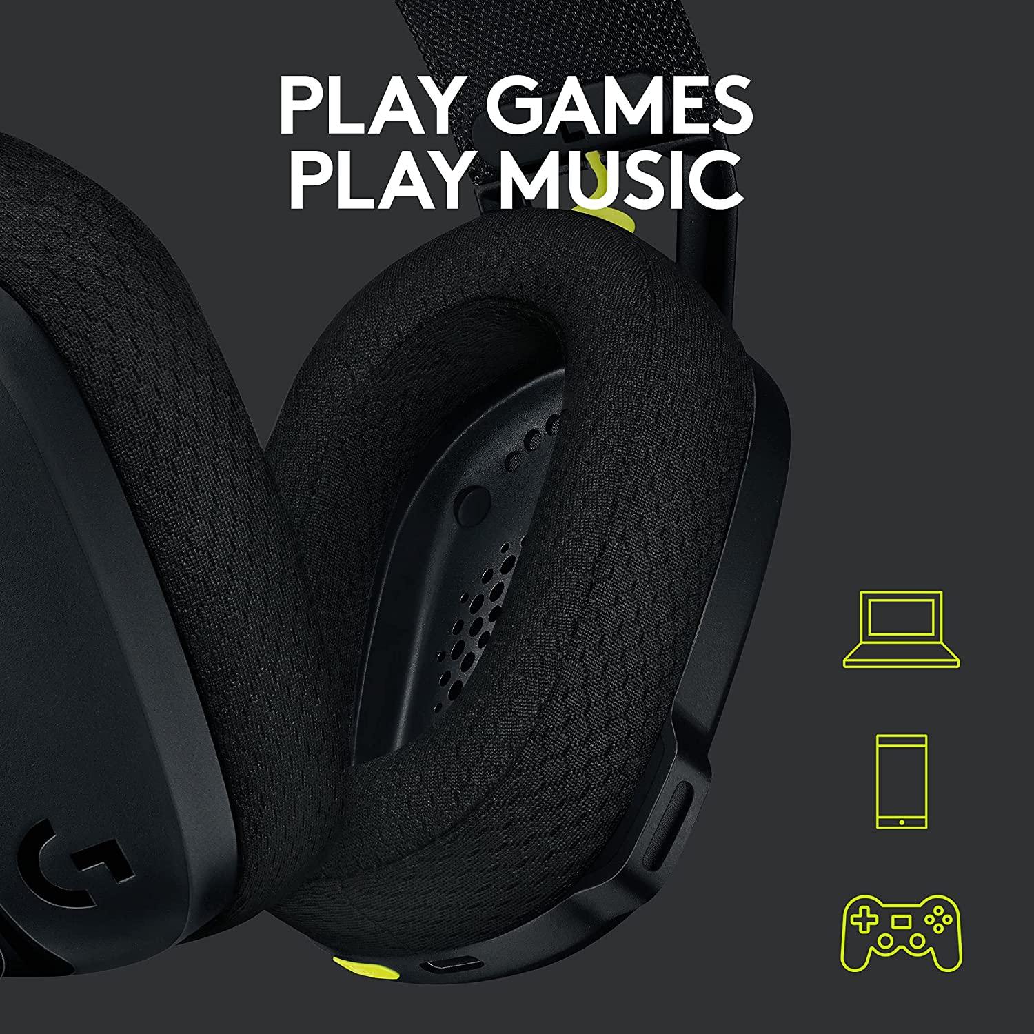 LOGITECH G435 LIGHTSPEED WIRELESS GAMING HEADSET (BLACK) - DataBlitz