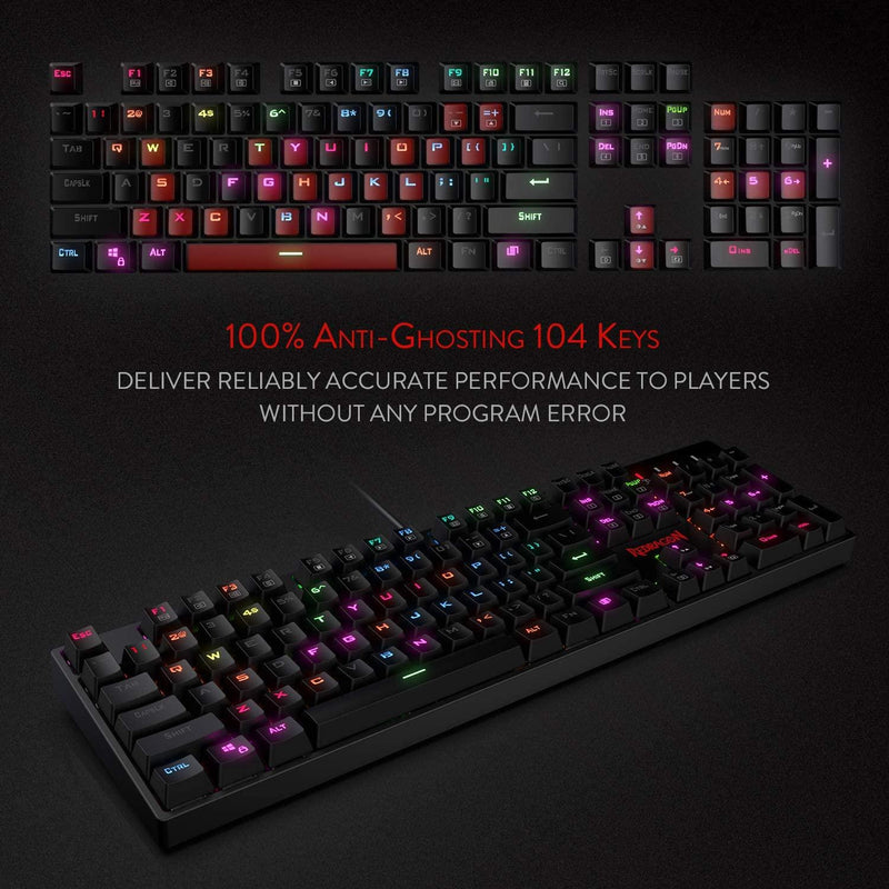 REDRAGON SURARA PRO MECHANICAL GAMING KEYBOARD BROWN OPTICAL SWITCH (K582RGB-PRO) - DataBlitz