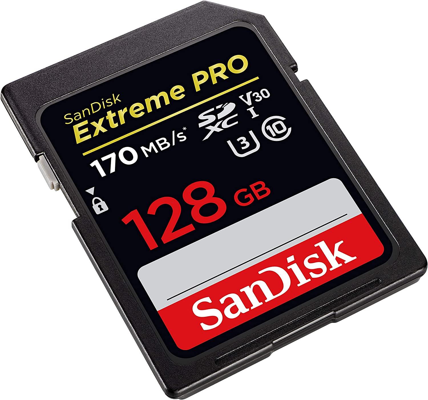 Sandisk Extreme Pro 128GB SDXC UHS-1 Card (SDSDXXY-128G-GN4IN) - DataBlitz