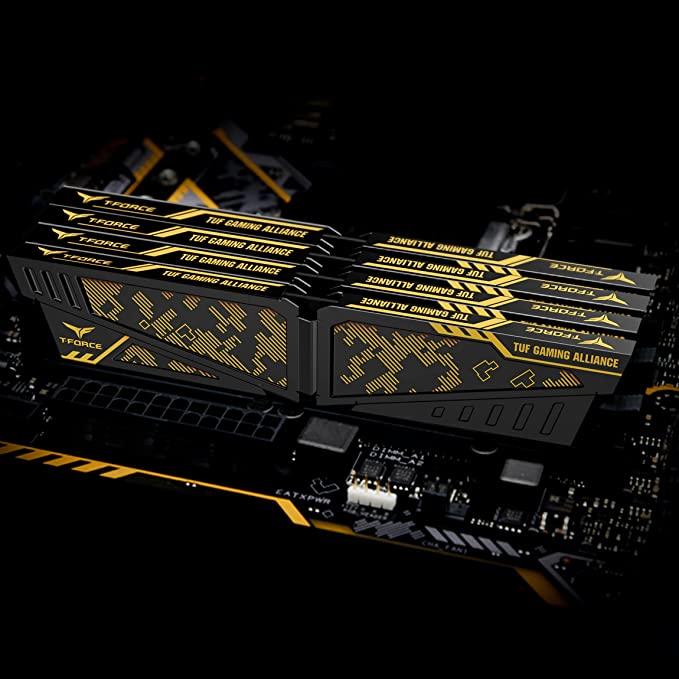 TEAMGROUP T-FORCE VULCAN TUF Gaming Alliance 16GB KIT (2X8GB) DDR4 3600 MHZ Gaming Memory (TLTYD416G3600HC18JDC01) - DataBlitz