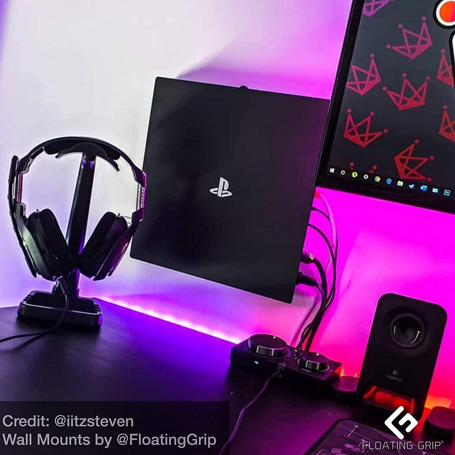 FLOATING GRIP SMART WALL MOUNT FOR PS4 PRO (BLACK) (FG-PS4P-148B) - DataBlitz