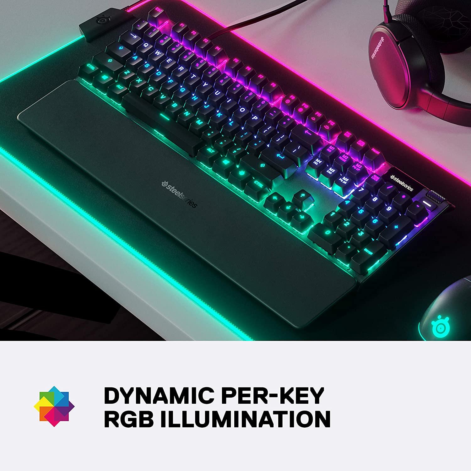 STEELSERIES APEX 5 HYBRID MECHANICAL GAMING KEYBOARD (PC/MAC/XBOXONE/PS4) (US64532) - DataBlitz