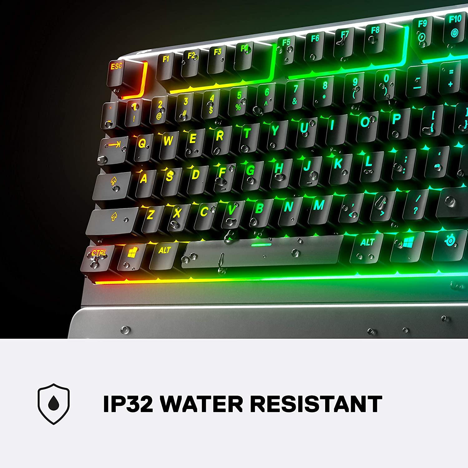 STEELSERIES APEX 3 RGB GAMING KEYBOARD WHISPER QUIET (PC/MAC/XBOXONE/PS4) (US64795) - DataBlitz