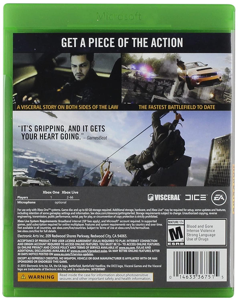 XBOX ONE BATTLEFIELD HARDLINE US DataBlitz