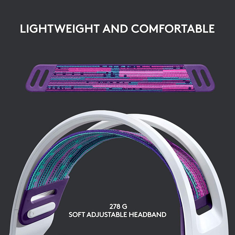 LOGITECH G733 LIGHTSPEED WIRELESS RGB GAMING HEADSET (WHITE) - DataBlitz