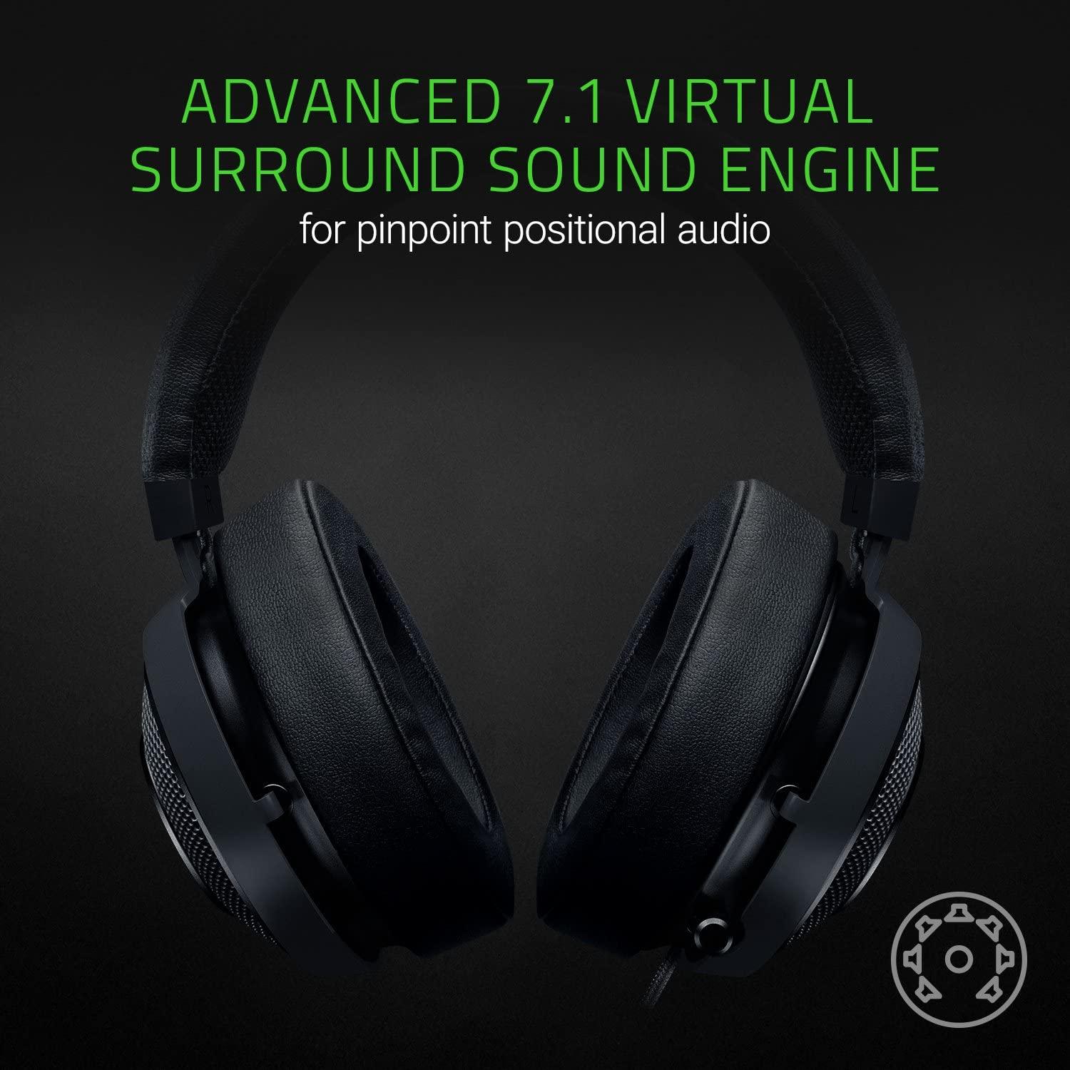 Razer Kraken 7.1 v2 Digital USB Gaming Headset (Virtual 7.1 Surround Sound) - DataBlitz