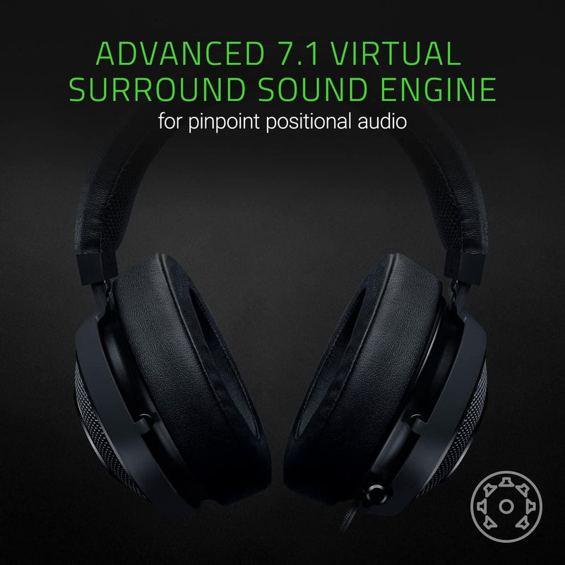 Razer Kraken 7.1 v2 Digital USB Gaming Headset (Virtual 7.1 Surround Sound) - DataBlitz