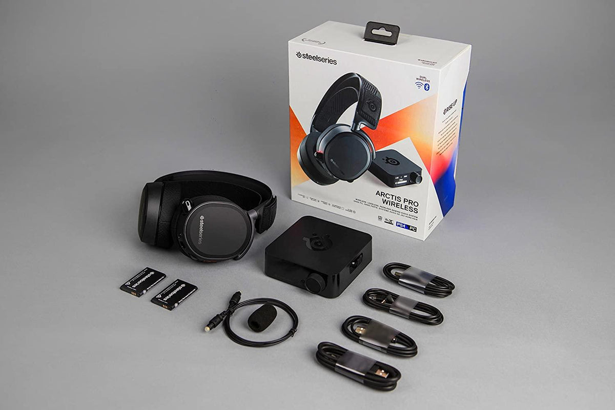 STEELSERIES ARCTIS PRO WIRELESS GAMING HEADSET FOR PS4/PC (PN61473) - DataBlitz