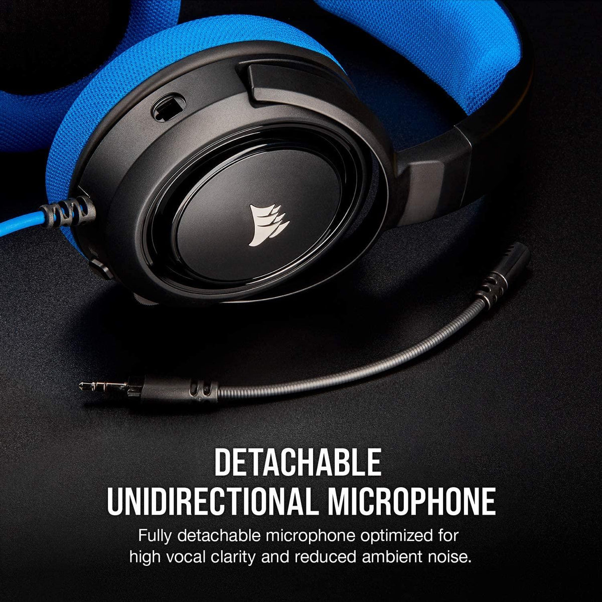 CORSAIR HS35 STEREO GAMING HEADSET (BLUE) - DataBlitz