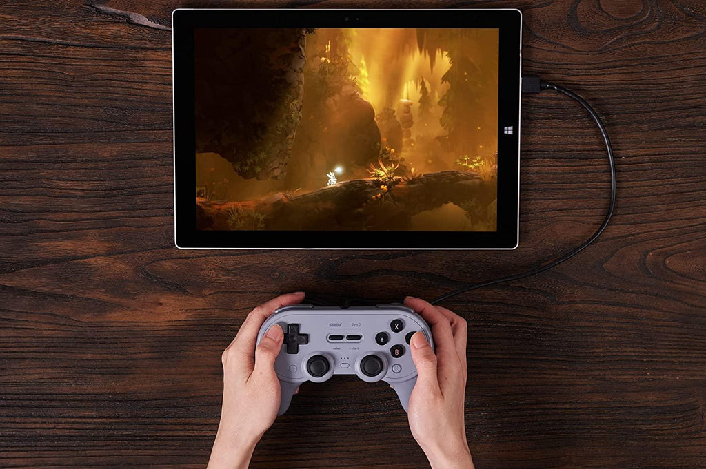 8Bitdo Pro 2 Wired Gamepad (Gray Edition) (Switch/Windows) (82BD)
