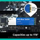 WD Blue SA510 500GB Sata SSD M.2 2280 (WDS500G3B0B-00AXS0) - DataBlitz