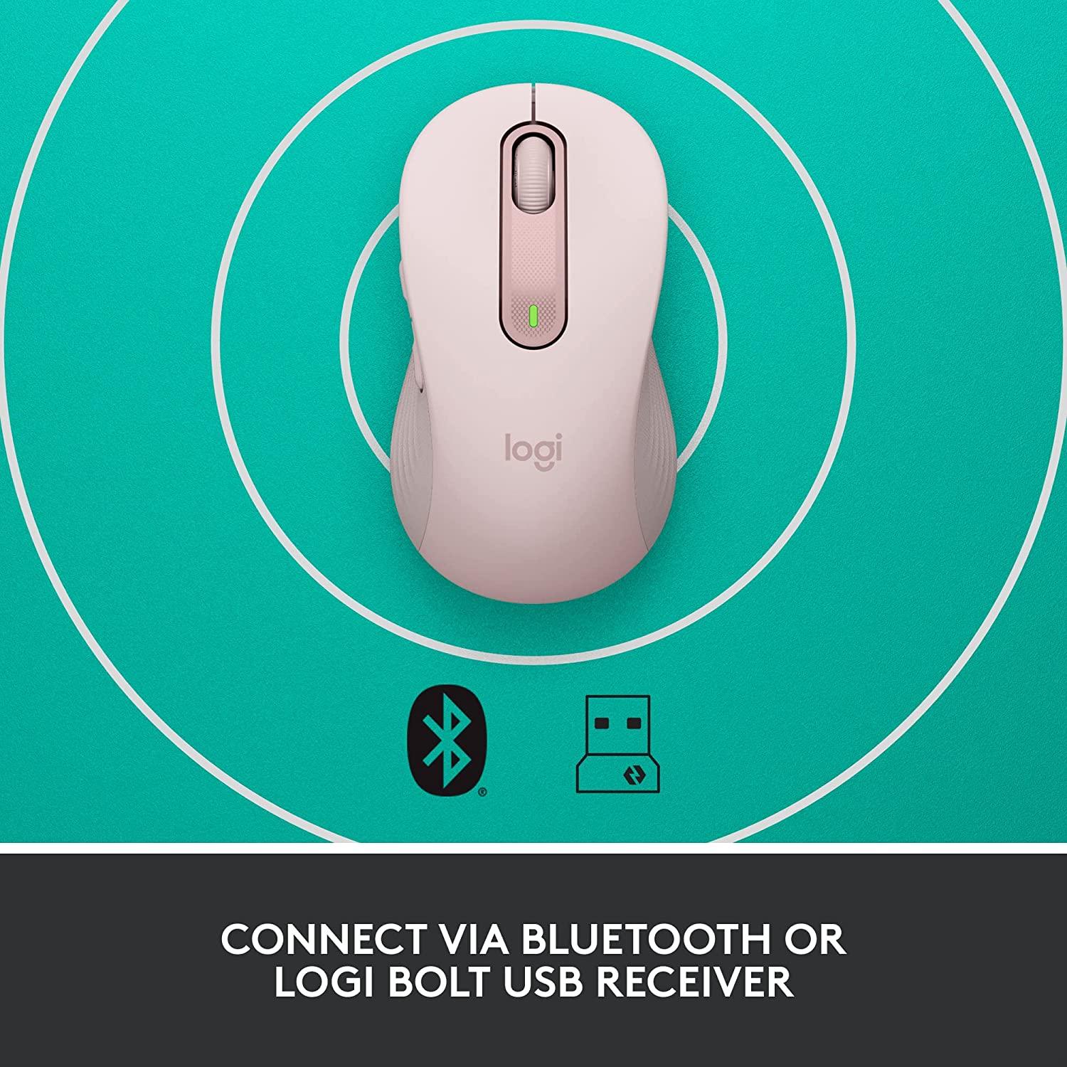 LOGITECH M650 SIGNATURE WIRELESS MOUSE (ROSE) - DataBlitz