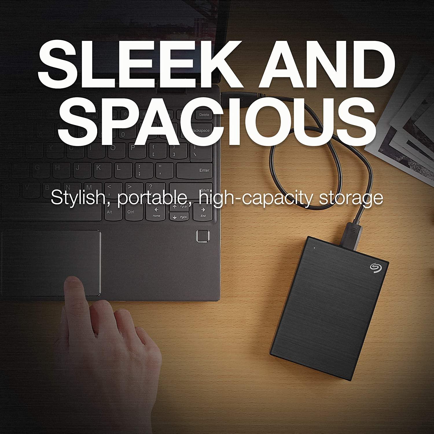 SEAGATE ONE TOUCH 1TB PORTABLE HDD WITH PASSWORD PROTECTION (BLACK) - DataBlitz