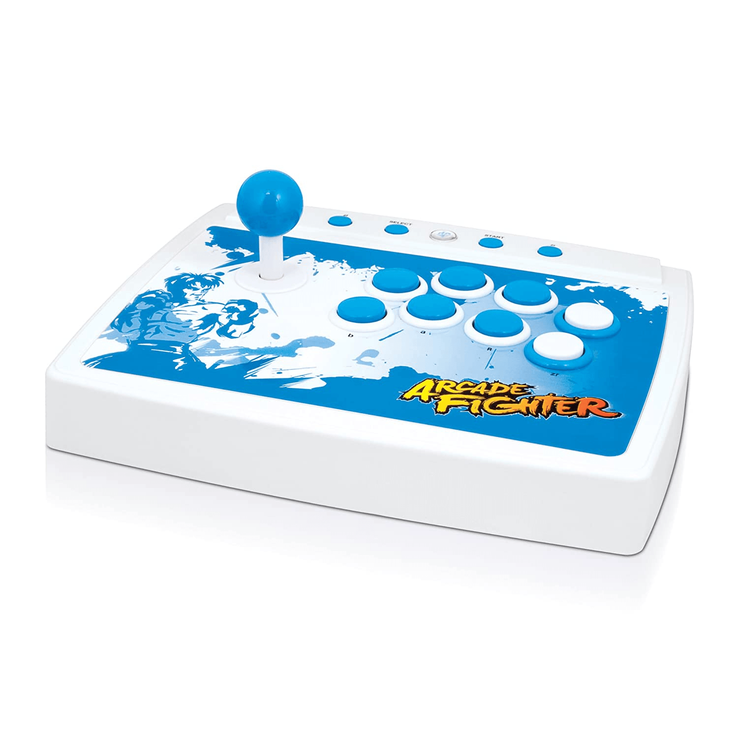 WII ARCADE FIGHTER WHITE/BLUE - DataBlitz