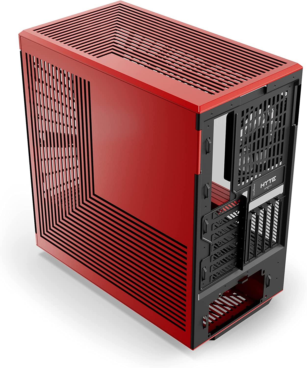 Hyte Y40 Mid-Tower ATX S-Tier Aesthetic Case (Black/Red) (CS-HYTE-Y40-BR)