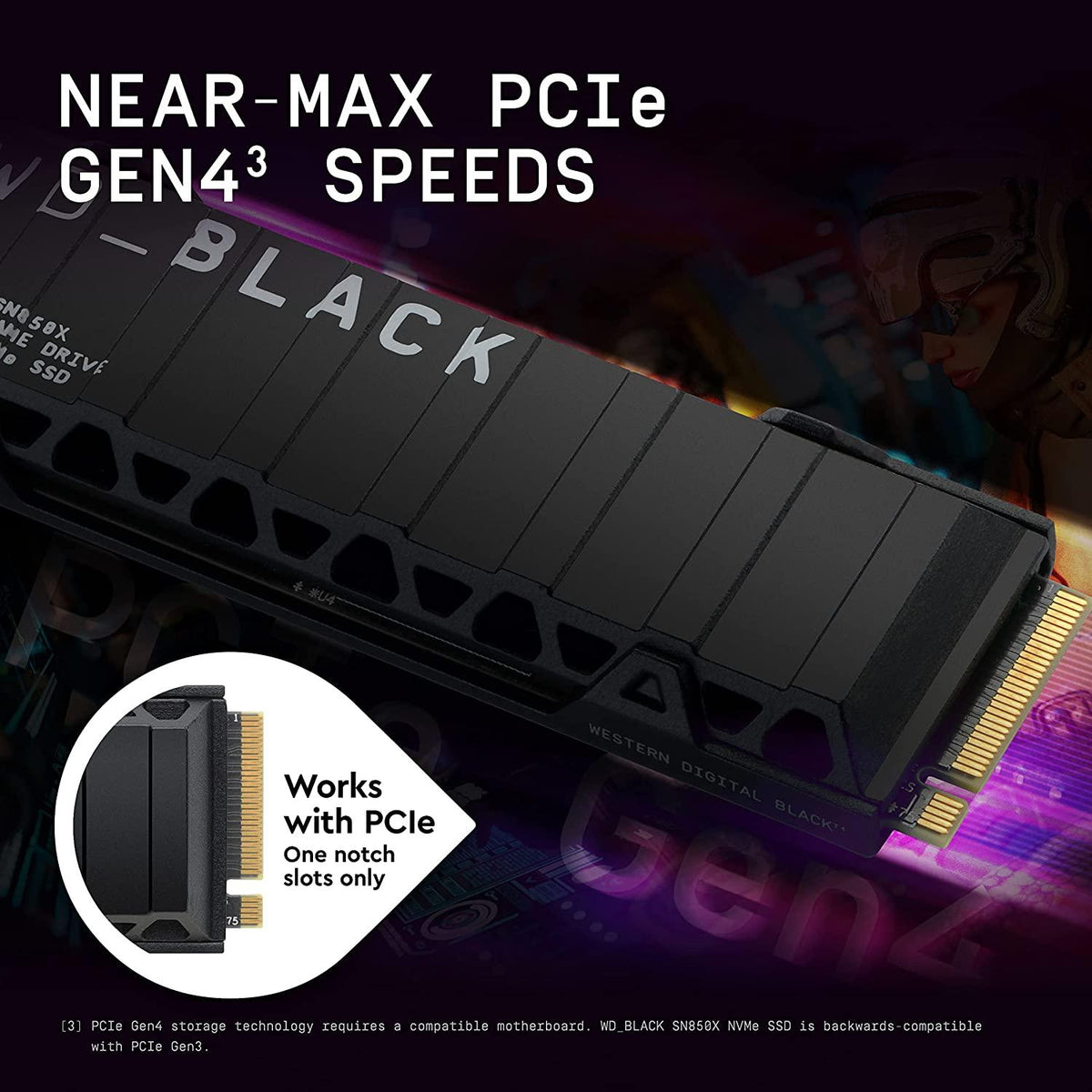 WD Black SN850X 1TB NVME Internal Gaming SSD With Heatsink Compatible W/ PS5 (WDS100T2XHE) - DataBlitz