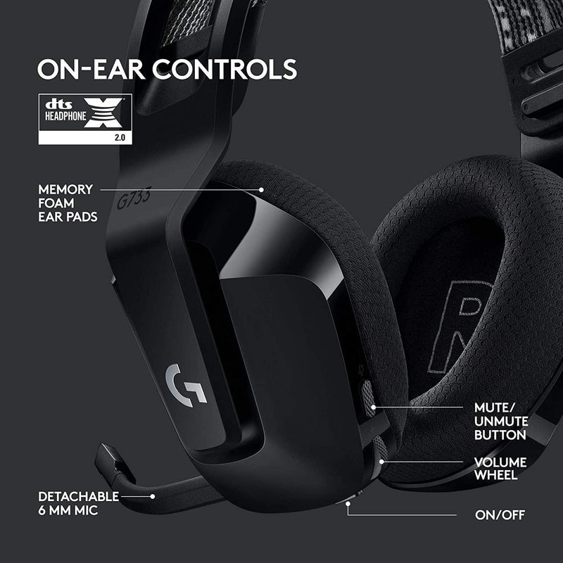 Logitech G535 LIGHTSPEED Wireless Gaming Headset for PC, PlayStation 4, and  PlayStation 5