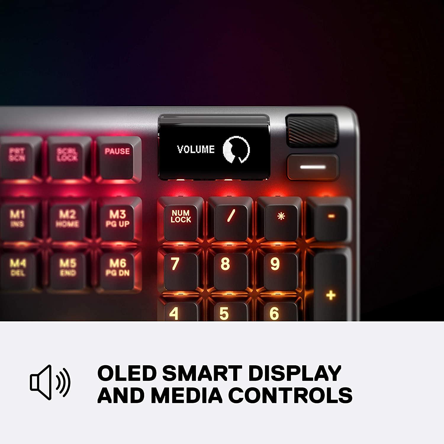 STEELSERIES APEX 5 HYBRID MECHANICAL GAMING KEYBOARD (PC/MAC/XBOXONE/PS4) (US64532) - DataBlitz