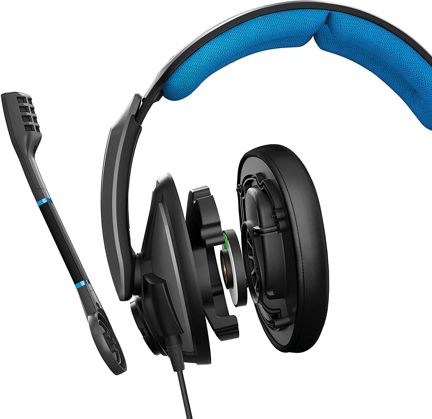 EPOS SENNHEISER GSP 300 GAMING SERIES WIRED HEADSET (BLACK/BLUE) - DataBlitz