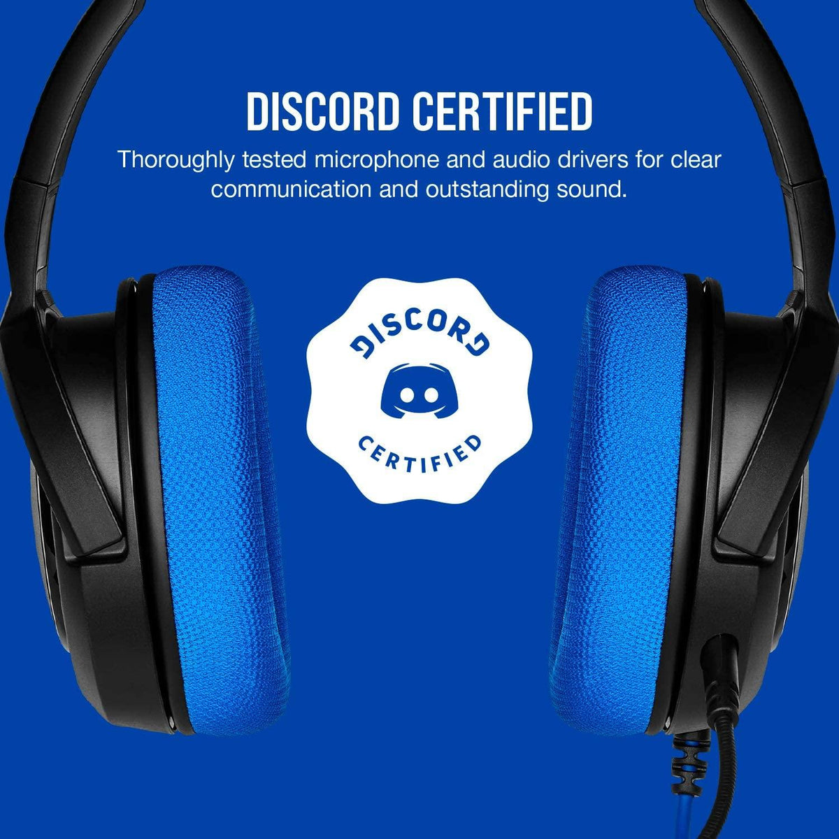 CORSAIR HS35 STEREO GAMING HEADSET (BLUE) - DataBlitz