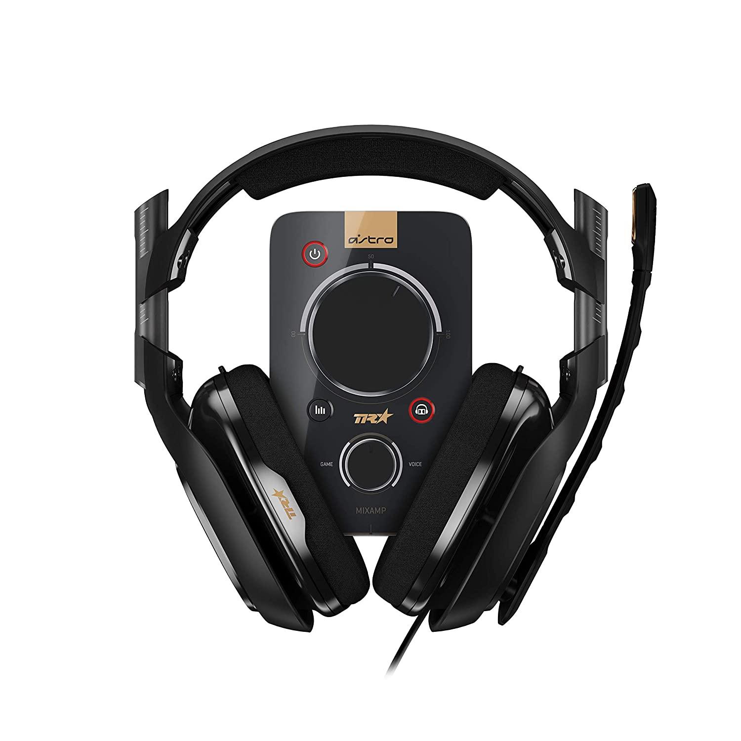 ASTRO A40 TR GAMING HEADSET + MIXAMP PRO (PC/MAC/PS4) (BLACK) - DataBlitz