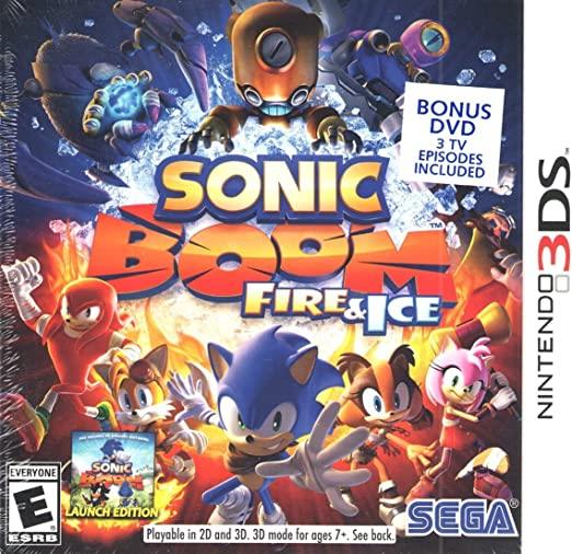 3DS SONIC BOOM FIRE & ICE (BONUS DVD 3 TV EPISODES INCLUDED) - DataBlitz