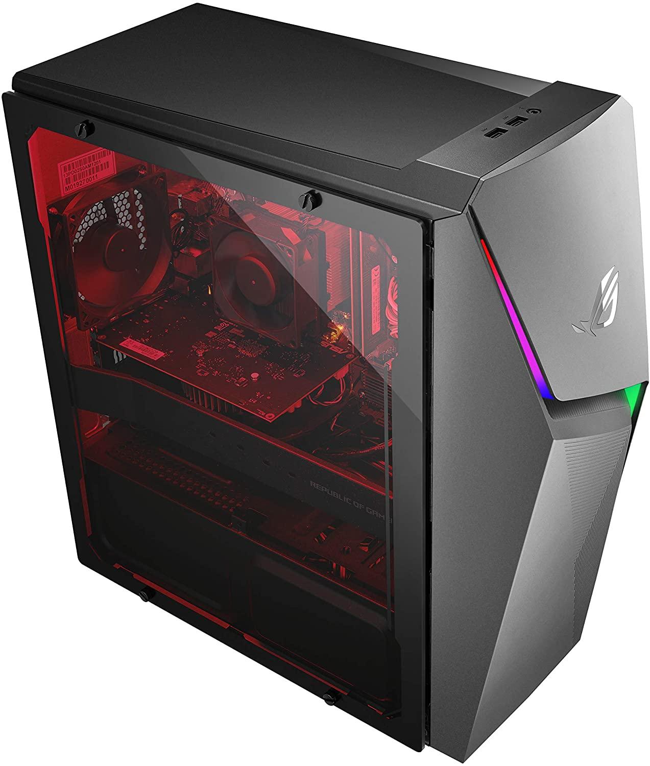 ASUS ROG STRIX G10DK-75700G006WS AMD R7-5700G 16GB RAM 1TB HDD + 256GB SSD NV GTX1660TI 27L TOWER GAMING DESKTOP (GRAY) + MS OFFICE HOME & STUDENT 2021 - DataBlitz