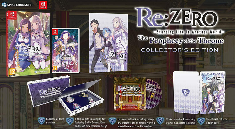 NSW RE:ZERO STARTING LIFE IN ANOTHER WORLD THE PROPHECY OF THE THRONE COLLECTORS EDITION (EU) - DataBlitz