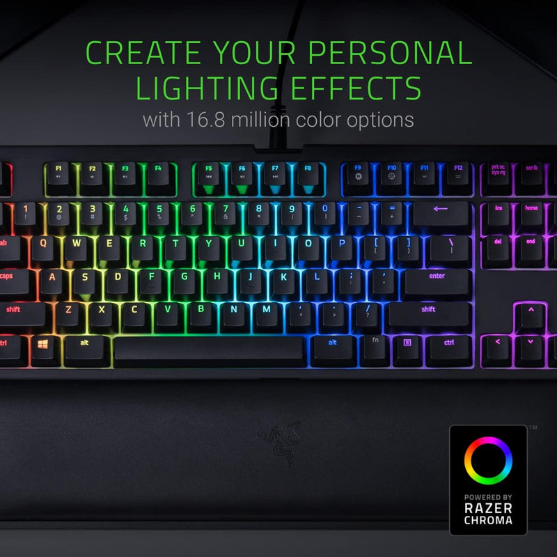 RAZER BLACKWIDOW TOURNAMENT ED. CHROMA V2 MECHANICAL GAMING KEYBOARD (GREEN SWITCH) - DataBlitz