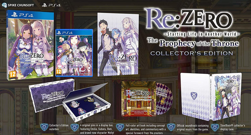 PS4 RE:ZERO STARTING LIFE IN ANOTHER WORLD THE PROPHECY OF THE THRONE COLLECTORS EDITION REG.2 - DataBlitz