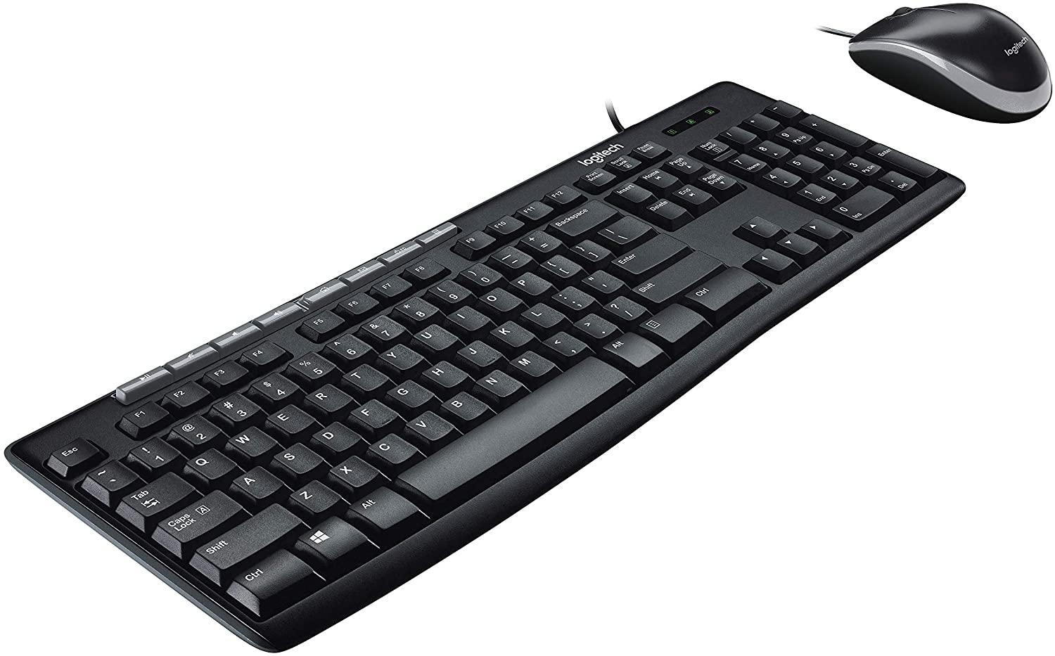 LOGITECH MK200 MEDIA PLUG AND PLAY USB KEYBOARD AND MOUSE COMBO - DataBlitz
