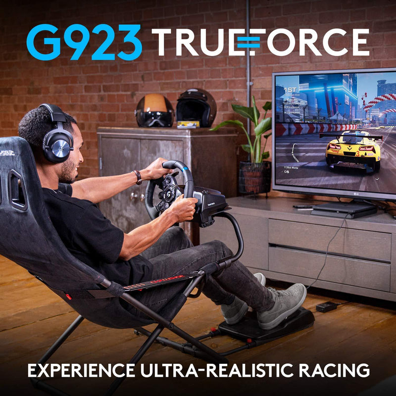 LOGITECH G923 TRUEFORCE RACING WHEEL AND PEDALS FOR PS4/PC - DataBlitz