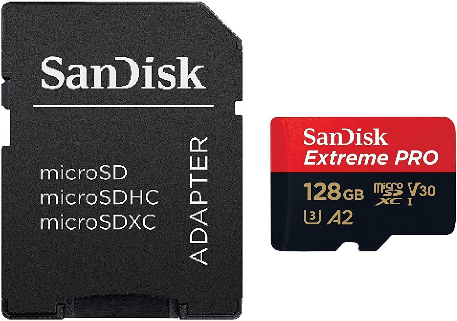 SANDISK Extreme Pro 128GB 200MB/S MICROSDXC UHS-1 Card With Adapter (SDSQXCD-128G-GN6MA) - DataBlitz