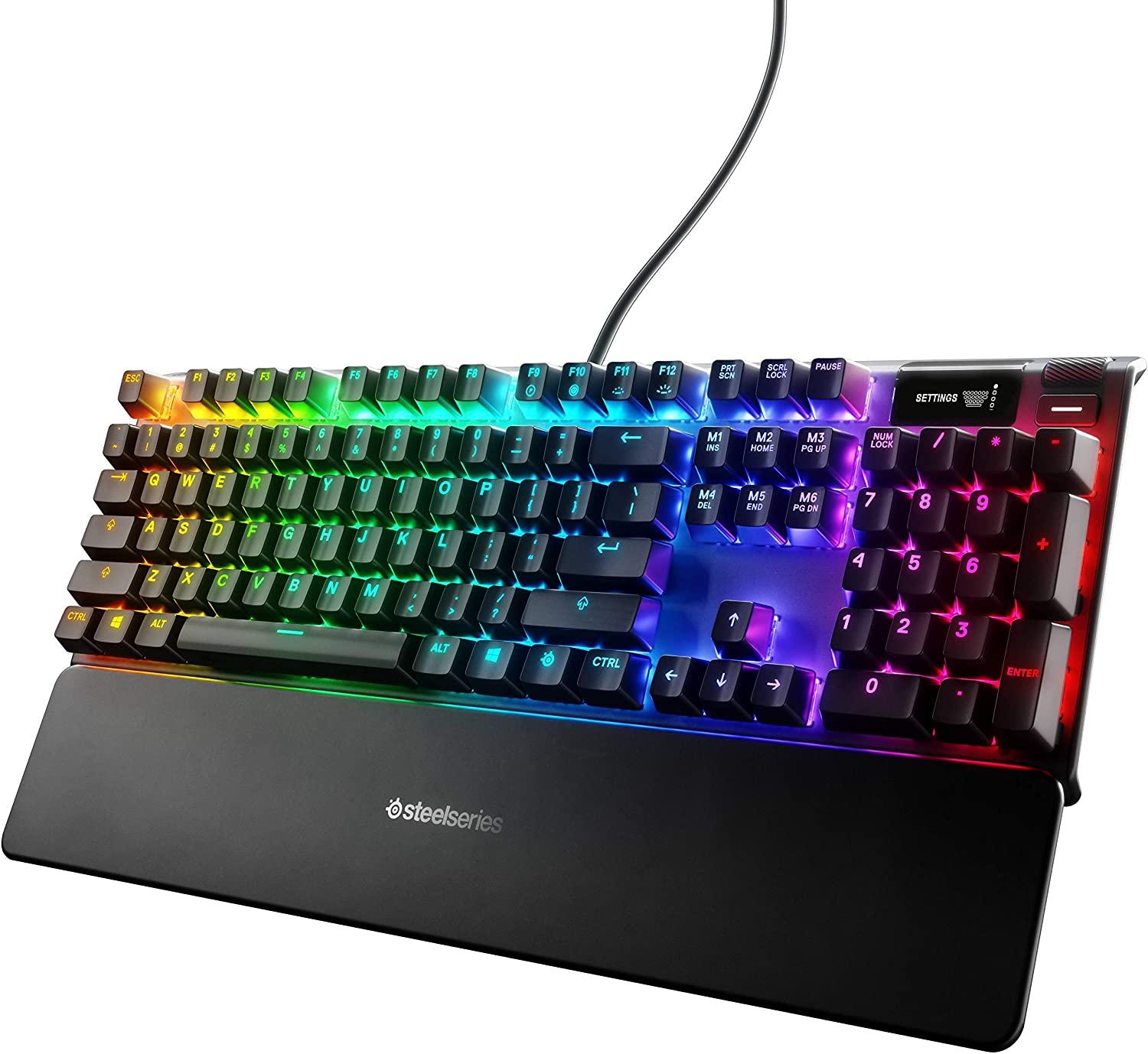 STEELSERIES APEX 7 MECHANICAL GAMING KEYBOARD (BLUE CLICKY SWITCH) (US64774) - DataBlitz