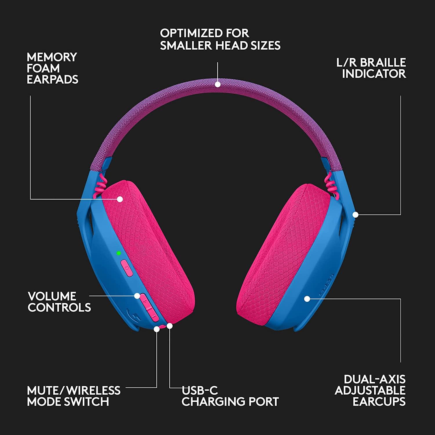 Logitech G435 Lightspeed Wireless Gaming Headset (Blue) - DataBlitz