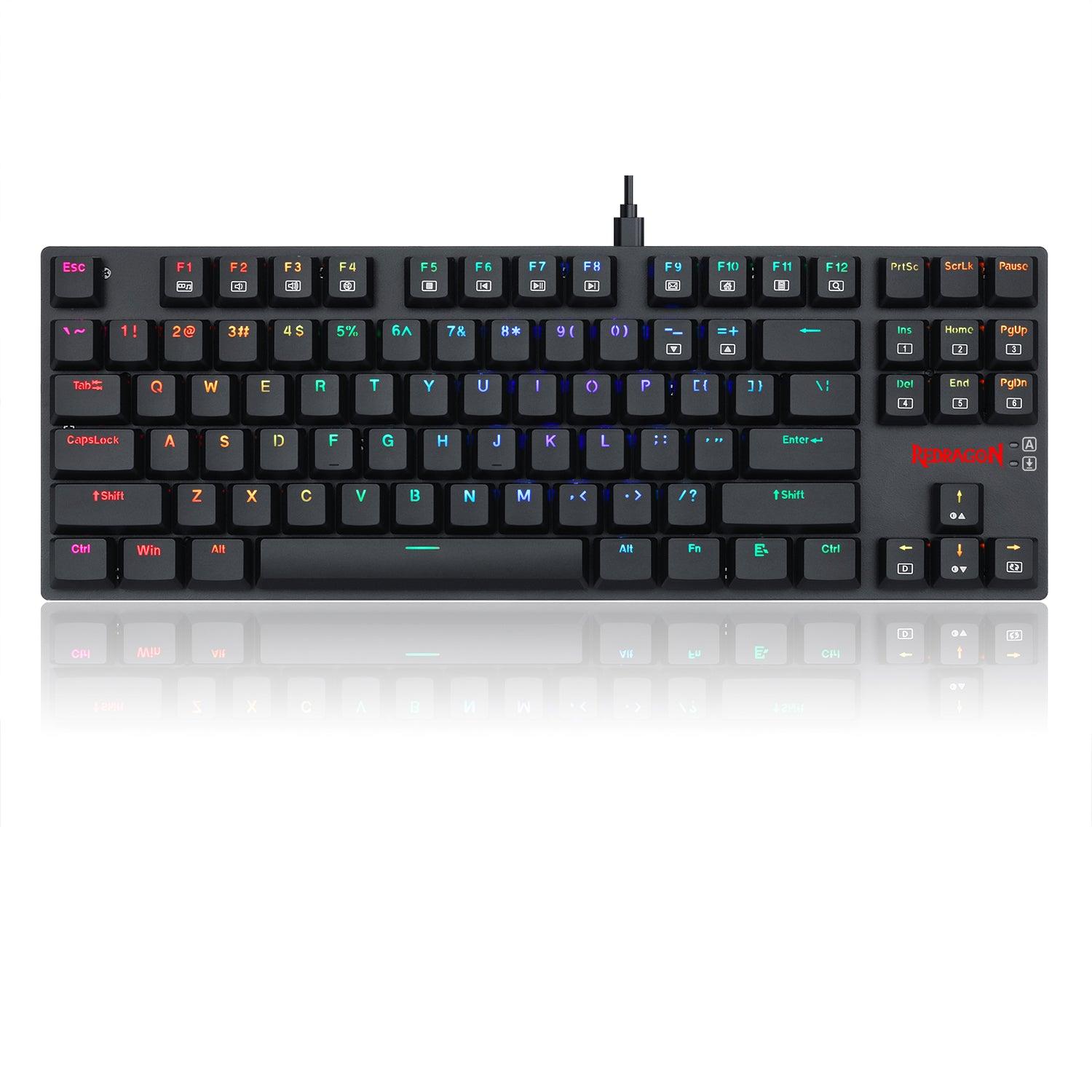 REDRAGON APS TKL MECHANICAL GAMING KEYBOARD (DUST-PROOF BLUE SWITCH) (K607-R6B) - DataBlitz