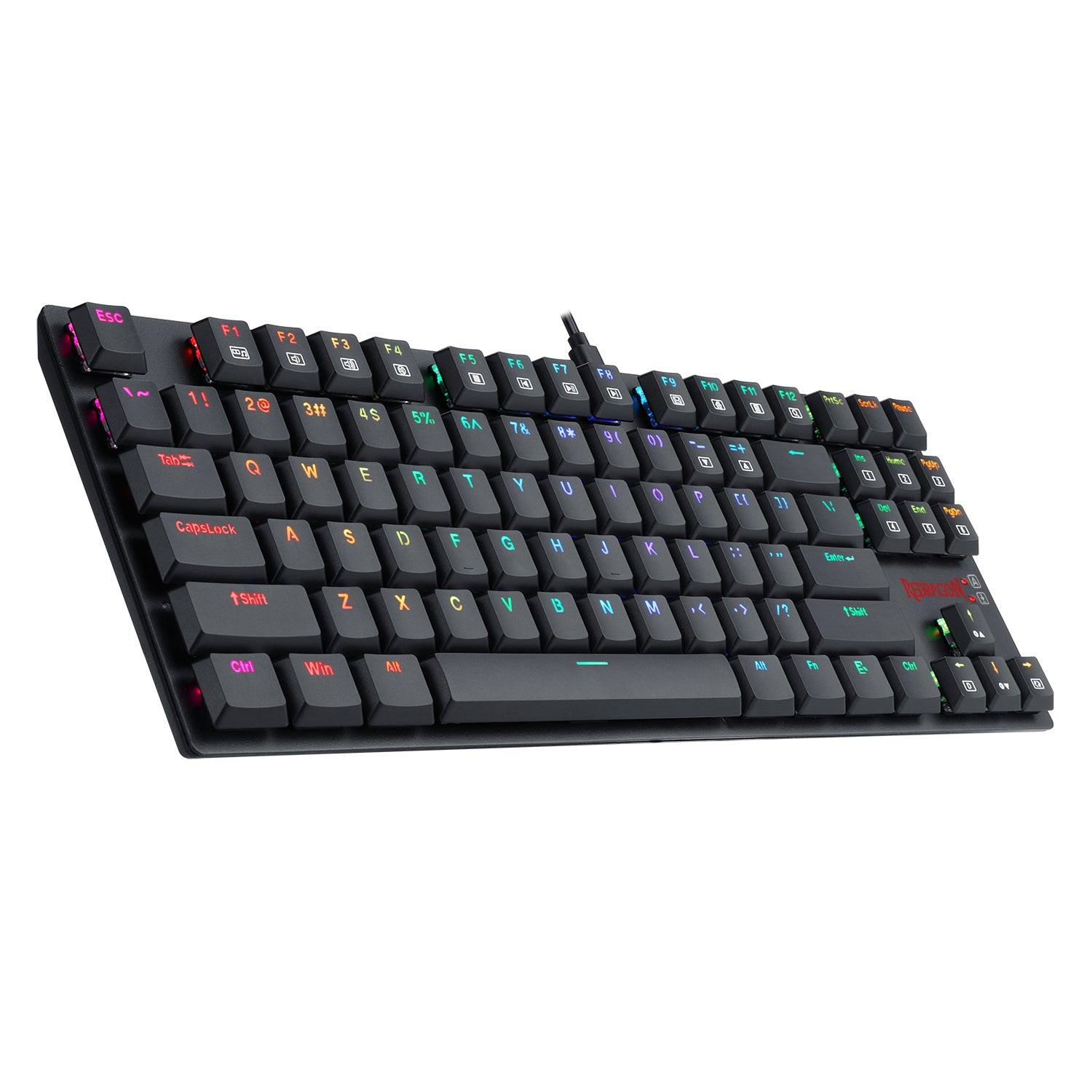 REDRAGON APS TKL MECHANICAL GAMING KEYBOARD (DUST-PROOF BLUE SWITCH) (K607-R6B) - DataBlitz