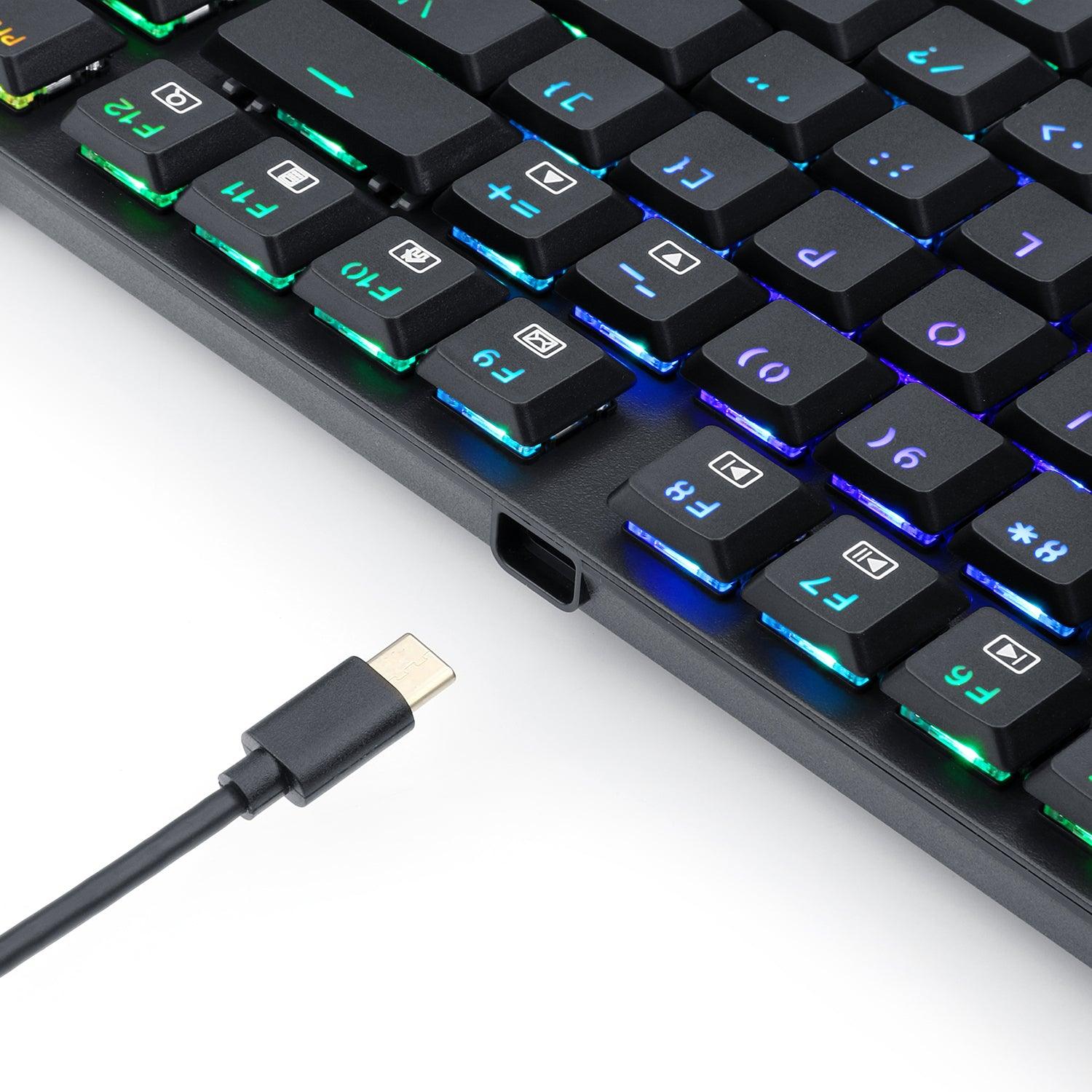 REDRAGON APS TKL MECHANICAL GAMING KEYBOARD (DUST-PROOF BLUE SWITCH) (K607-R6B) - DataBlitz