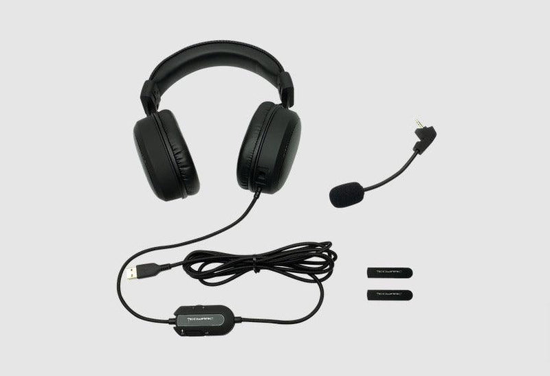 Tecware Q5 HD 7.1 Surround + Wide Band Mic Premium RGB Wired Gaming Headset - DataBlitz