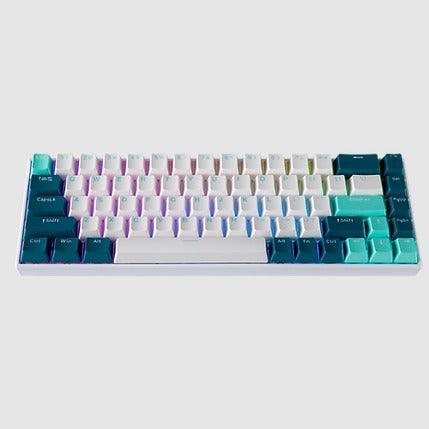Tecware B68+ 3-Mode Wireless Mechanical Keyboard (Gateron Yellow Switch) (Light Keycaps) - DataBlitz