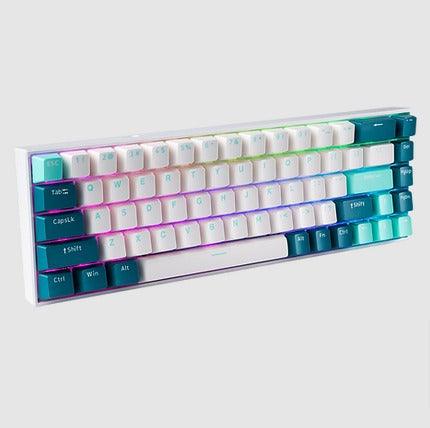 Tecware B68+ 3-Mode Wireless Mechanical Keyboard (Gateron Yellow Switch) (Light Keycaps) - DataBlitz
