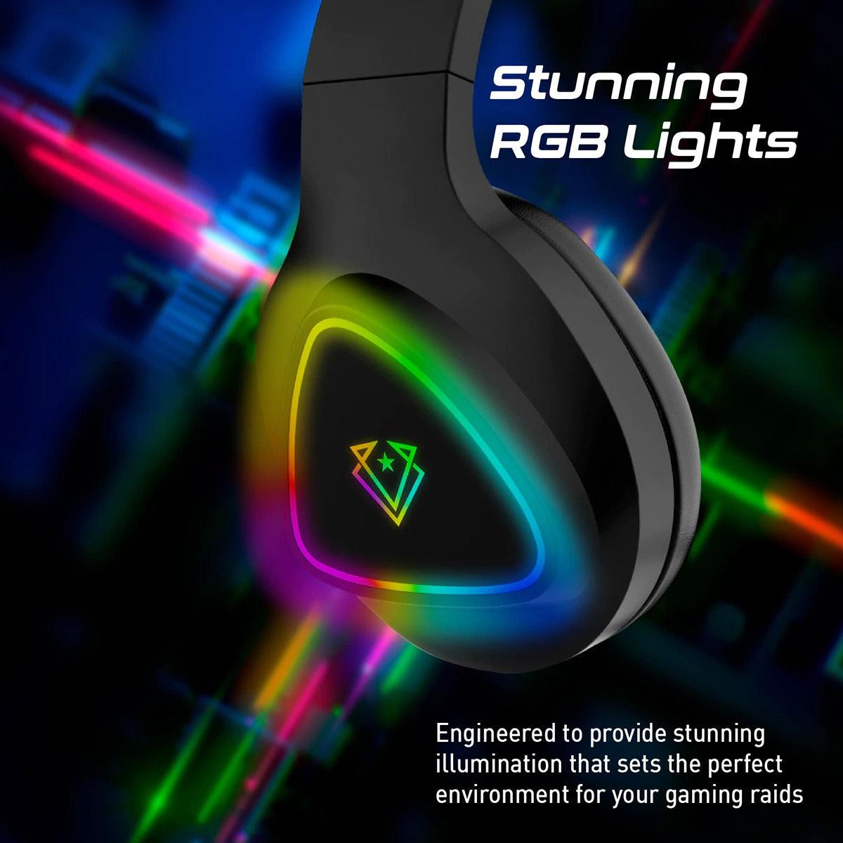 VERTUX TRINITY STEREO IMMERSIVE PRO GAMING OVER-EAR WIRED HEADPHONE (BLACK) - DataBlitz