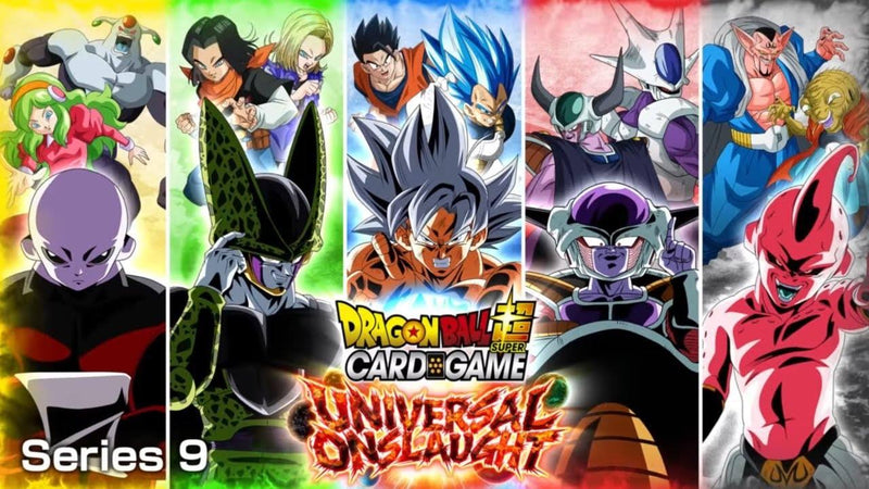 DRAGON BALL SUPER CARD GAME DB9 UNIVERSAL ON SLAUGHT BOOSTER PACK - DataBlitz