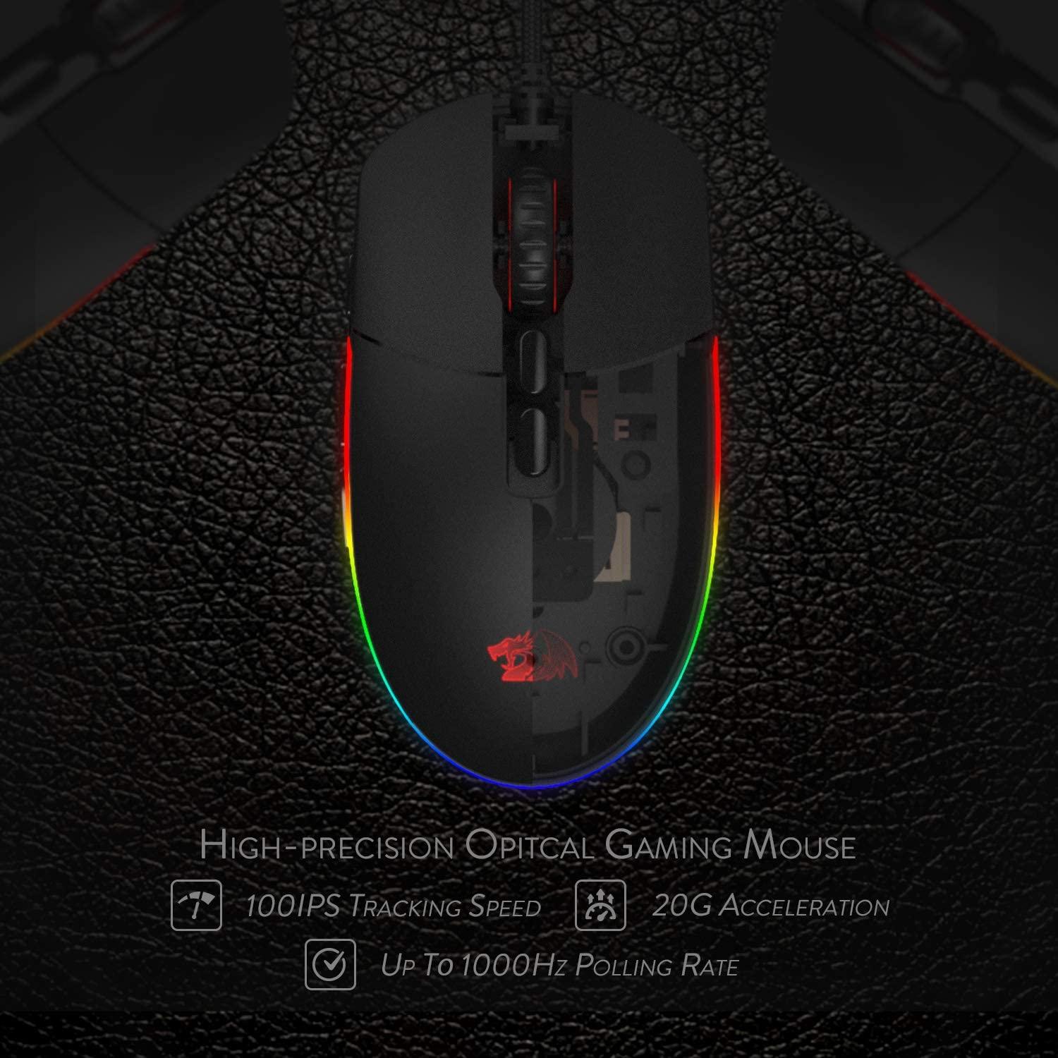 REDRAGON INVADER GAMING MOUSE (M719-RGB) - DataBlitz