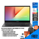 ASUS VIVOBOOK FLIP 14 TP470EZ-EC003TS LAPTOP (INDIE BLACK) | 14" FHD | i7-1165G7 | 16GB LPDDR4X | 512GB SSD | IRIS XE | WIN10 + STYLUS PEN + STYLUS HOLDER + MS OFFICE HOME & STUDENT 2019 - DataBlitz