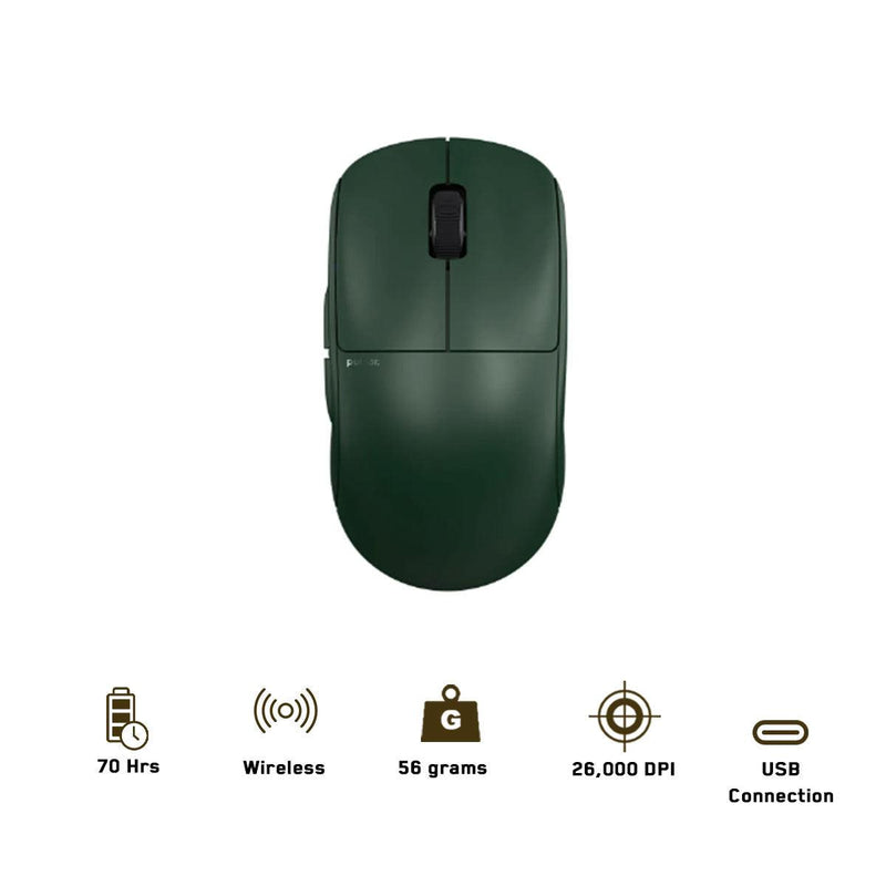Pulsar X2 Medium Symmetrical Wireless Gaming Mouse (Founders Edition) (Green) (PX204) - DataBlitz